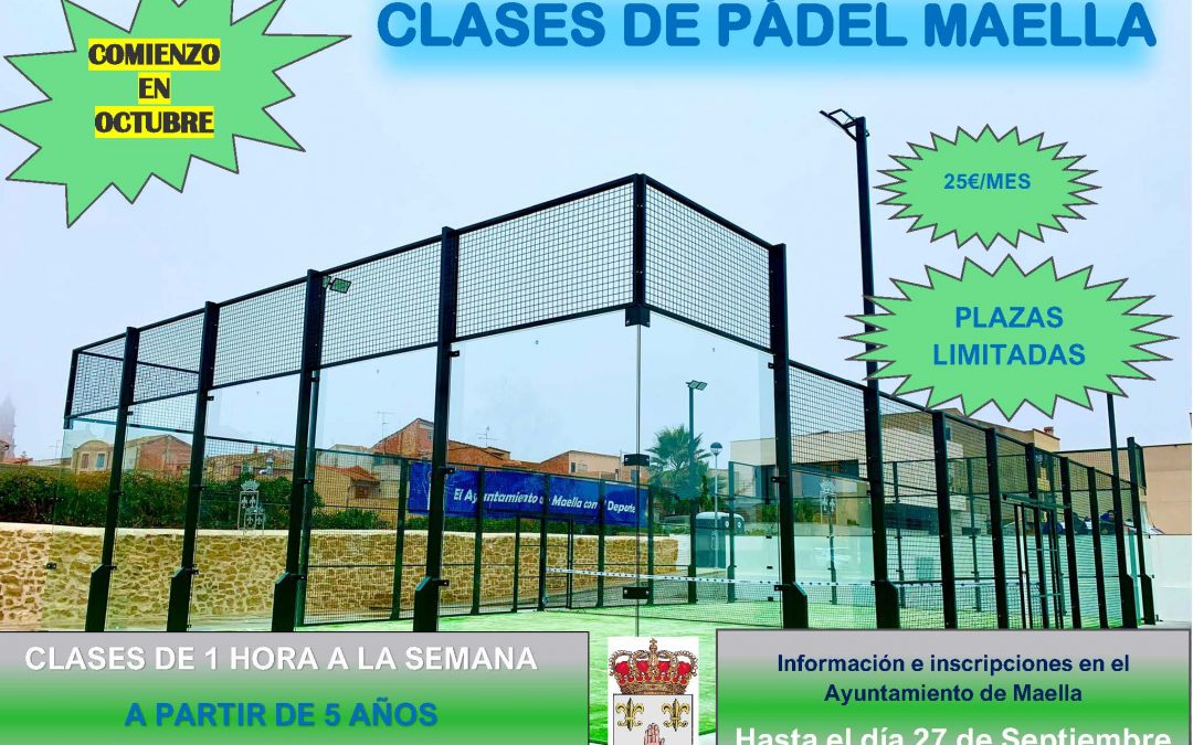 CURSOS PADEL MAELLA 2024-2025