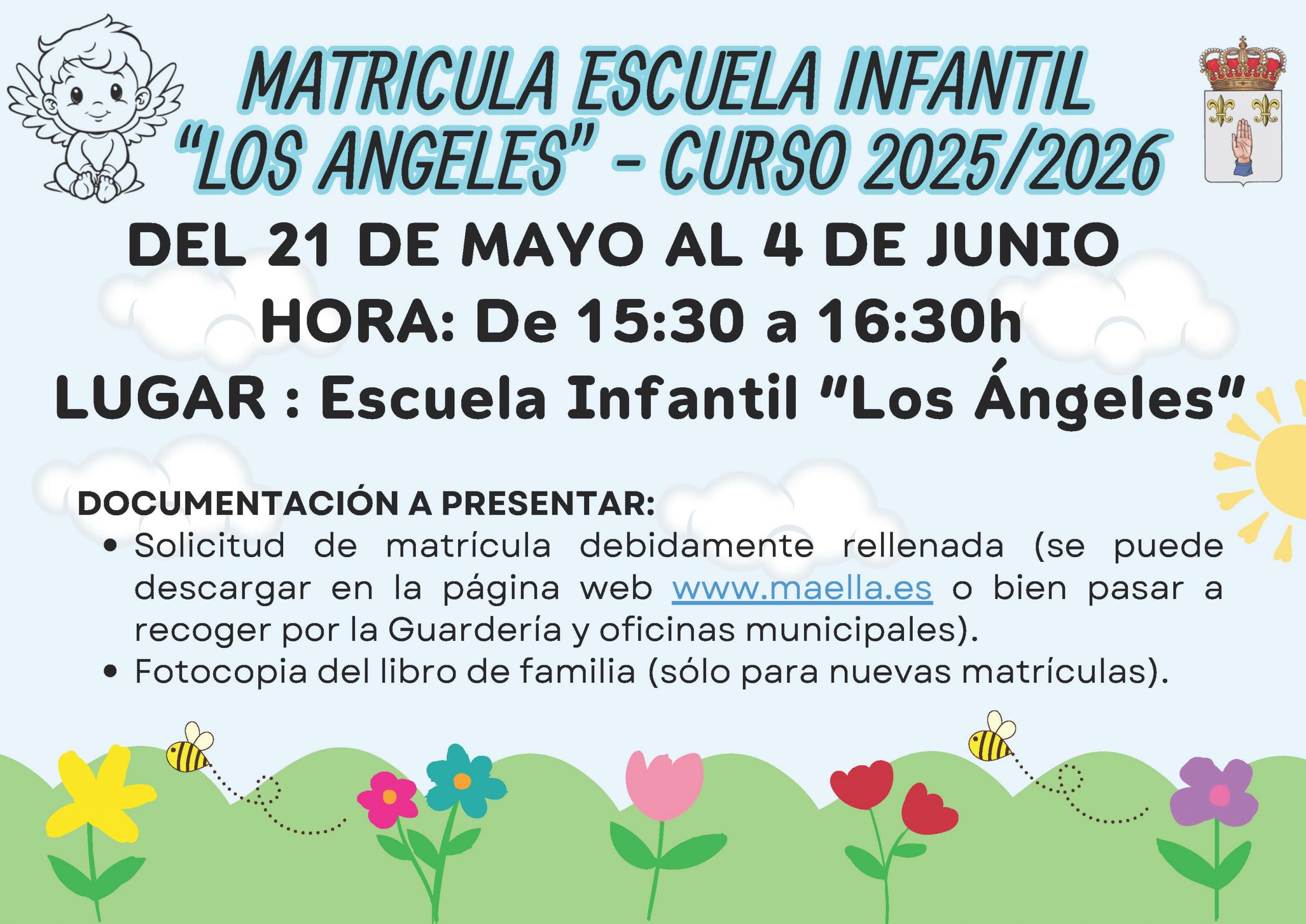INSCRIPCIÓN MATRÍCULA «ESCUELA INFANTIL LOS ÁNGELES»